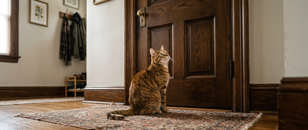 Tatile giderken evde yalnız bırakılan bir kedi ve kedi bakımı